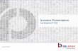 Investor Presentation - RBL Bank › pdfs › financial-highlights › Investor_Presentati… · The information in this presentation has been prepared by RBL Bank Limited (the “Company”)
