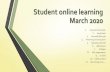 Student online learning March 2020 - warwick.surrey.sch.uk · Enter your full email address - for instance Joe Bloggs in Year 7 will be 19jblo@warwick.surrey.sch.uk and your school