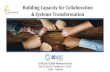Building Capacity for Collaboration & Systems Transformationdcmoves.org › wp-content › uploads › 2019 › 02 › Webinar-3... · 2019-02-09 · Webinar Goals • Webinar #1