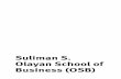 Suliman S. Olayan School of Business (OSB)€¦ · The Suliman S. Olayan School of Business (OSB) is managed by the dean, associate deans, track conveners, program directors and the