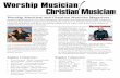 Worship Musician! and Christian Musician Magazines 2016_A.pdf · • Bryan Duncan, Bob Bennett, Tom Jack-son and more. Worship Musician! – Practi-cal Help for Worship Teams is a