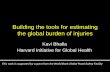 Building the tools for estimating the global burden of ... · Building the tools for estimating the global burden of injuries Kavi Bhalla ... Demographic & Health Survey Hospital