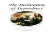 The Declaration of Dependence - WordPress.com€¦ · The Declaration of Dependence Sausville 1 Table of Contents. THESIS: The Declaration of Independence was not a pagan document.