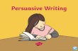 What Is a Persuasive Text? › wp... · Persuasive Text Example Read this example of a persuasive text. Underline the title, the point of view, arguments, reasons and persuasive language.