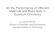On the Performance of Different Methods and Basis Sets in ...vergil.chemistry.gatech.edu/courses/chem6485/pdf/... · Methods and Basis Sets in Quantum Chemistry C. David Sherrill