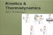 Kinetics & Thermodynamics - Dr. G's Chemistry€¦ · Thermodynamics Unit 9 - IB Chemistry 11. What is Thermodynamics? 1. Heat Energy in relation to work done within a system. 2.We