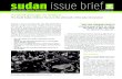 sudan issue brief · 2009-03-04 · formally merged the Sudan People’s Liberation Army (SPLA) and the South Sudan Defense Forces (SSDF), an umbrella of government-aligned armed