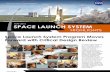 MAY 25 SPACE LAUNCH SYSTEM - NASA · MAY 25 SPACE LAUNCH SYSTEM HHLHTS Space Launch System Program Moves ... Space Launch System Highlights turns the spotlight on one of the many