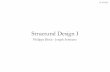 Structural Design I - ETH Z engl_1444848320.pdf · Structural design I Structural design II Structural design I+II 1. Introduction 2. Equilibrium and graphic static 3.+4. Cables 5.