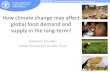 How climate change may affect global food demand and ...€¦ · How climate change may affect global food demand and supply in the long-term? Aikaterini Kavallari ... SSP2 (no climate