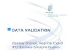 DATA VALIDATION - WIPO · IPAS DATA VALIDATION CYCLE a second person not involved in the original data capture exercise, verifies the data Compare the data captured in IPAS against