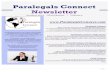 Paralegals Connect Newsletter · 2019-01-31 · Paralegals Connect Newsletter January 2019 *First Quarter * Volume 3 Paralegals Connect is made of 5 Groups all dedicated to providing