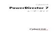 CyberLink PowerDirector 7download.cyberlink.com/ftpdload/user_guide/powerdirector/...CyberLink PowerDirector ii シーンの検出と音声の抽出 .....22 ビデオクリップのシーン検出