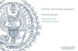 COSC252: Programming Languages: Formal ... Outline I. Formal Perspective: review of languages and grammar