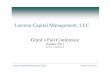 Lusman Capital Management, LLC - Grant's Interest Rate Observer€¦ · Lusman Capital Management, LLC NikoResources: Company Snapshot 4 Convertible Debt: $310 million Exchange Toronto