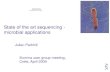 State of the art sequencing - microbial applications · 2016-12-01 · State of the art sequencing - microbial applications Julian Parkhill Illumina user group meeting, Crete, April