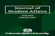Journal of Student Affairs · Affairs Administrators in Higher Education) to provide professional development and online classes for the NASPA International Student Services Institutes
