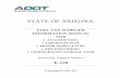 STATE OF ARIZONA - Arizona Department of Transportation · The Arizona Revised Statutes (ARS) identify the Arizona laws and requirements for supplier and restricted distributor operations