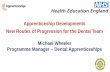 Apprenticeship Developments New Routes of Progression for ... files/NDNC/2019/Presen… · Dental Nurse 3: 18 months £6,000 NCFE, City and Guilds, NEBDN NCFE, City and Guilds Moving