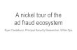 A nickel tour of the ad fraud ecosystem - Rya · WTF is “ad tech” Most digital advertising is “programmatic” Many players involved Much jargon Advertisers Media Agencies DSPs