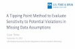 A Tipping Point Method to Evaluate Sensitivity to …...A Tipping Point Method to Evaluate Sensitivity to Potential Violations in Missing Data Assumptions Cesar Torres September 24,