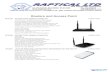 Routers and Access Point - Rapticalraptical.com/pdfdocs/RoutersWiFiSwitchesKVM.pdf · A6 WIRELESS 150 MBit/s N150 AP/ ROUTER TENDA € 18,90+VAT 150 MBit/s Wireless-N Broadband Router