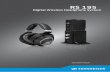 Sennheiser - B&H Photo · The RS 195 digital wireless headphone system 4|RS 195 The RS 195 digital wireless headphone system The RS 195 is your personal hearing and ultimate audio