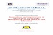 SRINIVAS INSTITUTE OF MANAGEMENT STUDIES · Dr. A. Srinivas Rao Pro Chancellor Srinivas University Mangaluru – 575 001. Smt. Mitra S. Roa Secretary, ASF Dr. P. S. Aithal Principal