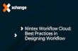 Nintex Workflow Cloud: Best Practices in Designing Workflow · 2018-03-08 · Analyze, optimize, and govern your process automation portfolio. Nintex Hawkeye Process intelligence