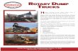 roTary Dump Trucks - irp-cdn.multiscreensite.com · ulcher Services’ hi-rail rotary dump truck is designed specifically for railroad work. What makes the rotary dump truck ideal