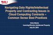 Navigating Data Rights/Intellectual Property and ... Hot...2 Commercial Cloud Computing Acquisitions • DoD Policy • “Supplemental Guidance for the Department of Defense’s Acquisition