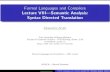 Formal Languages and Compilers Lecture VIIIâ€”Semantic ... artale/Compiler/Lectures/slide8- Formal Languages