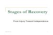 Stages of Recovery - Vermont · Stages of Recovery 2 After completion of this module, the learner will be able to: Identify: the basic stages of recovery. the steps in the rehabilitation