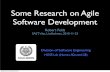 Some Research on Agile Software Developmentfeldt/presentations/feldt_2010...Some Research on Agile Software Development Robert Feldt SAST Väst, Lindholmen, 2010-11-23 Division of