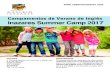 Campamentos de Verano de Inglés Inazares Summer Camp 2017 · Campamentos de Verano de Inglés Inazares Summer Camp 2017 FECHAS 5 Campamentos con fechas a elegir del 2 al 29 de julio