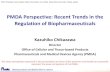 PMDA Perspective: Recent Trends in the Regulation of ... · Regulation of Biopharmaceuticals. Pharmaceuticals and Medical Devices Agency 2 PMDA Asia Training Center (PMDA-ATC) ...