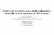 External Identity and Authentication Providers For Apache HTTP … · External Identity and Authentication Providers For Apache HTTP Server Jan Pazdziora Principal Software Engineer