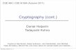 Cryptography (cont.) - University of Washington 2011-10-15آ  Checkpoint â€¢ Symmetric cryptography â€¢