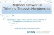 Regional Networks: Thinking Through Membership...– Respond to the network’s surveys of members – Participate actively in the network’s Work Groups and other activities, such