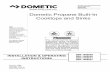 Dometic-Propane-Cooktops-and-sinks-1...DOMETIC Mobile living made easy. Installation and Operating Instructions for Dometic Propane Built-in- Cooktops and Sinks Maximum gas supply
