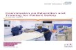 Commission on Education and Training for Patient Safety · Commission on Education and Training for Patient Safety: One year on progress report 3 Introduction 1. The Commission on