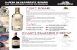 SMUS2017I0028 Varietals SellSheet R3...#1MOST POPULAR ITALIAN WHITE WINE BY THE BOTTLE #3 MOST POPULAR WHITE WINE BY THE GLASS ANY VARIETAL DOMESTIC AND INTERNATIONAL TASTING NOTES