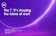 The 7 ‘D’s shaping the future of work...The 7 ‘D’s shaping the future of work Dr Nicola J. Millard Principal Innovation Partner| BT nicola.millard@bt.com @DocNicola BT’s
