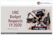 URC Budget Requests FY 2020 - Texas A&M University–San ...€¦ · URC Budget Requests FY 2020 March 25, 2019 URC Budget Request Analysis 1 . Agenda President Matson’s FY 2020