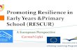 Promoting Resilience in Early Years &Primary School ...€¦ · Promoting Resilience in Early Years &Primary School (RESCUR) A European Perspective Carmel Cefai . RESCUR Project •