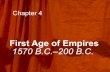 First Age of Empires 1570 B.C.–200 B.C..historysandoval.weebly.com/uploads/2/3/9/9/23997241/chapter_4.pdf · First Age of Empires 1570 B.C.–200 B.C.. Chapter 4. 1544 B.C. Egypt’s