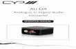 Analogue to Digital Audio Converter - Farnell element14 · The AU-D4 Analogue to Digital Audio Converter is designed to convert analogue stereo audio signal from L/R RCA input to