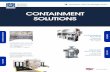 CONTAINMENT SOLUTIONS - Extract Technology€¦ · Containment booths Facilities Containment Isolators Pack Off Systems Extract Technology also designs and manufactures innovative
