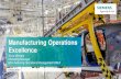 Manufacturing Operations Excellence - PLM Europe€¦ · Manufacturing Operations Management Solutions Enterpise Manufacturing Intelligence (EMI) SIMATIC IT Intelligence Suite •