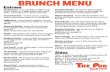 brunch menu revised feb 8 (2 files merged)€¦ · BRUNCH MENU Entrees Full Breakfast - 2 sausage links, 2 THICC bacon strips, home fries, 2 eggs, grilled tomato and E. Claire sourdough